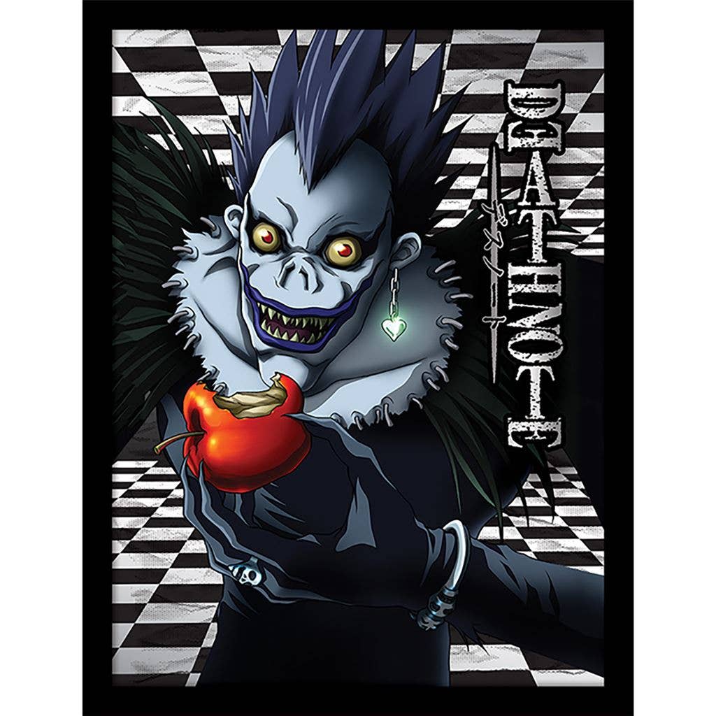 Death Note Ryuk Checkered Framed Wall Art Print - 30 x 40 cm