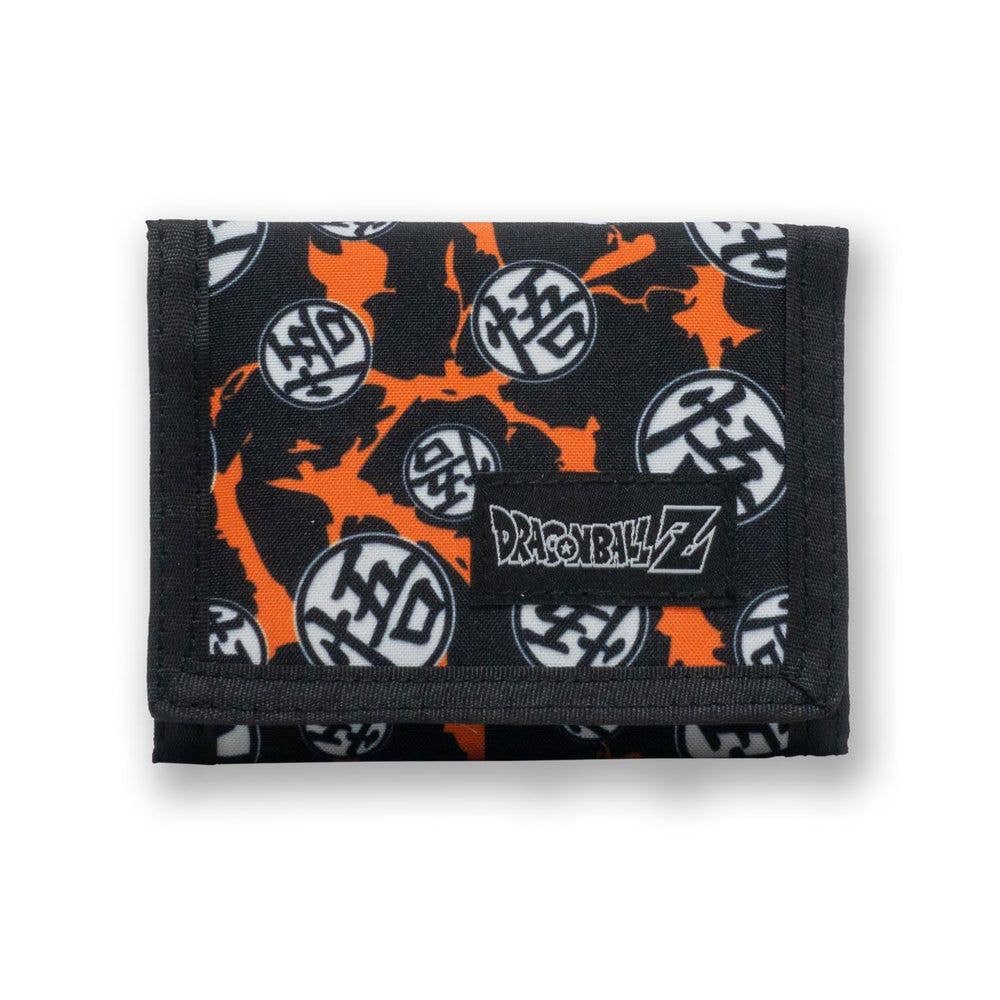 Dragon Ball Z Nylon Trifold Wallet - Bolt Logo