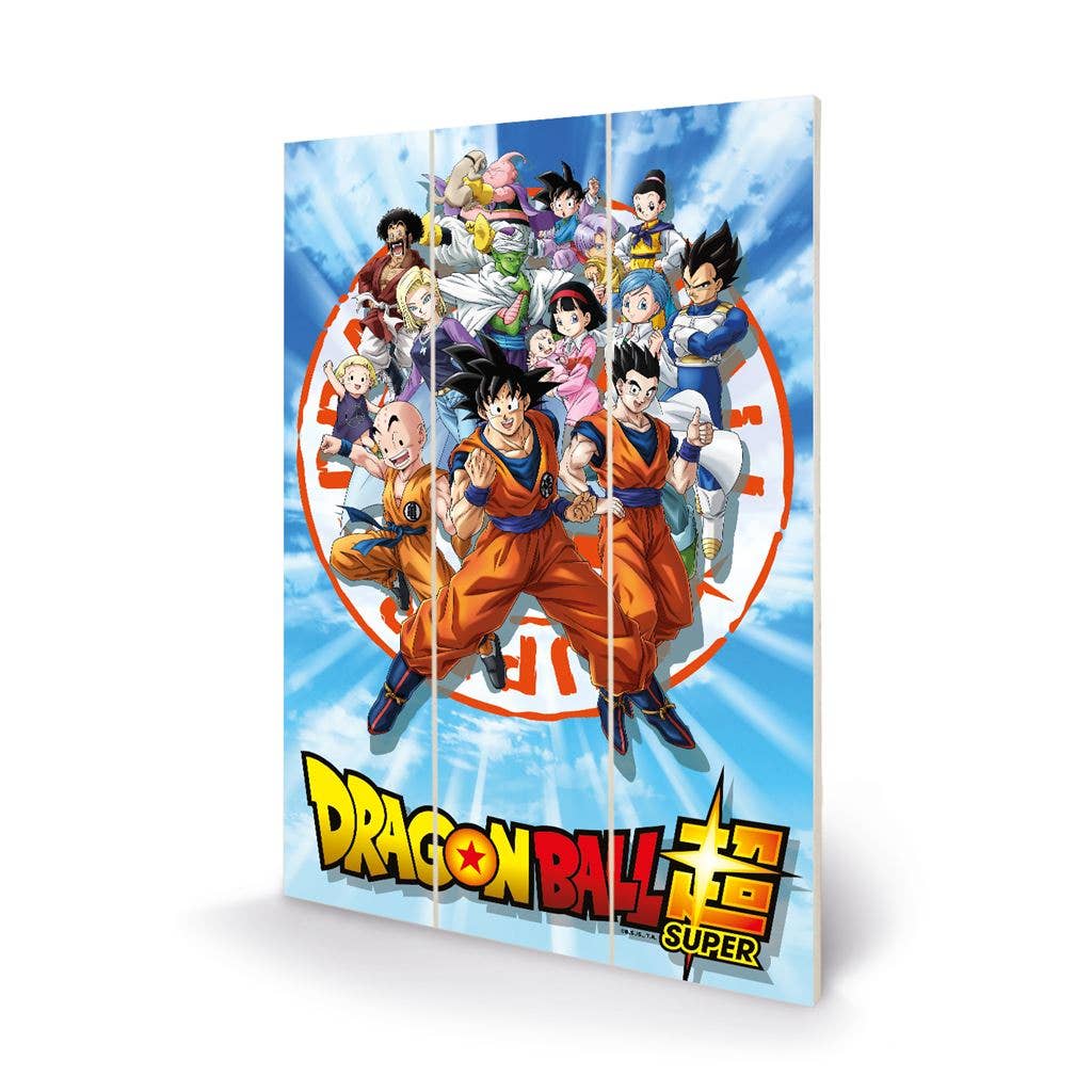 Dragon Ball Super Goku and the Z Fighters Wooden Panel - 20 × 29.5 cm