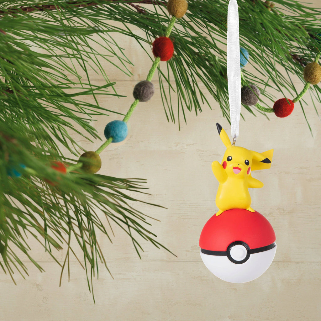 Pokémon Pikachu on Poké Ball Christmas Tree Ornament