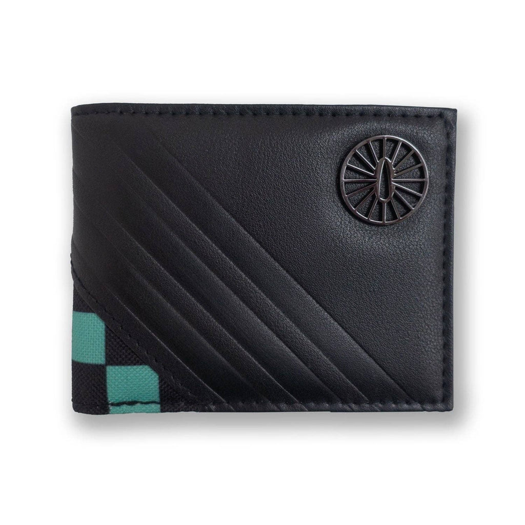 Demon Slayer Tanjiro Metal Badge PU Bifold Wallet