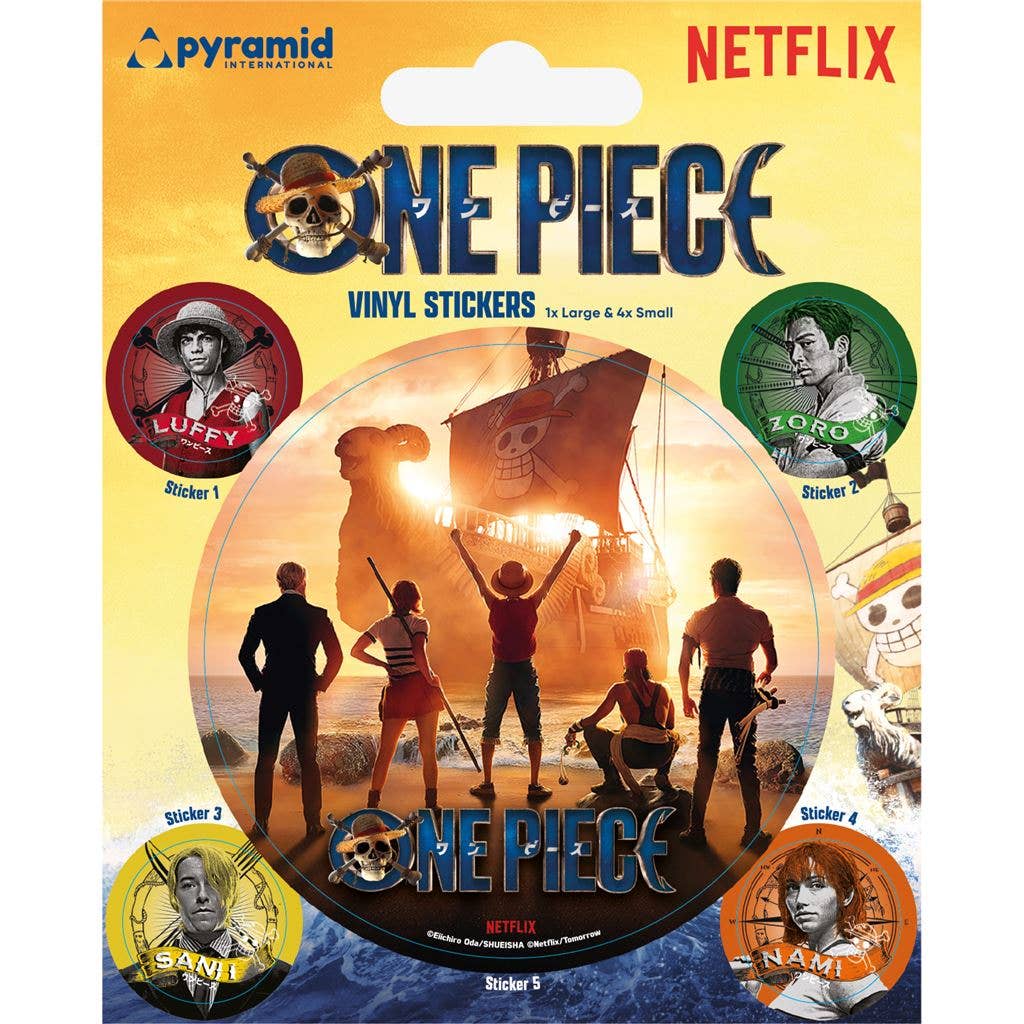 One Piece Live Action Straw Hat Crew Vinyl Sticker Pack