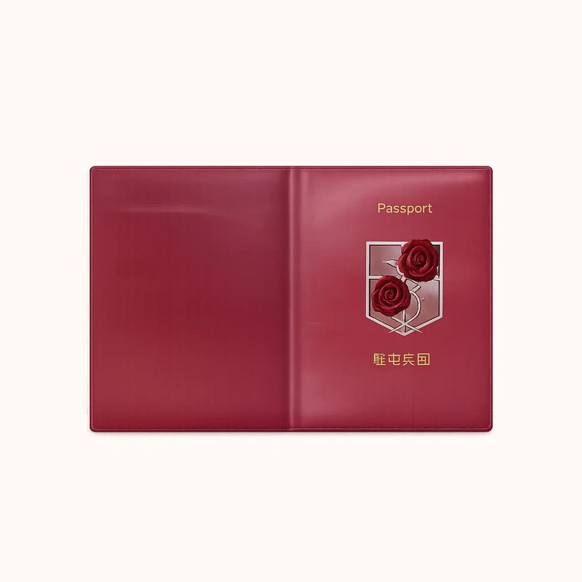 Attack on Titan Garrison Passport Cover – Red