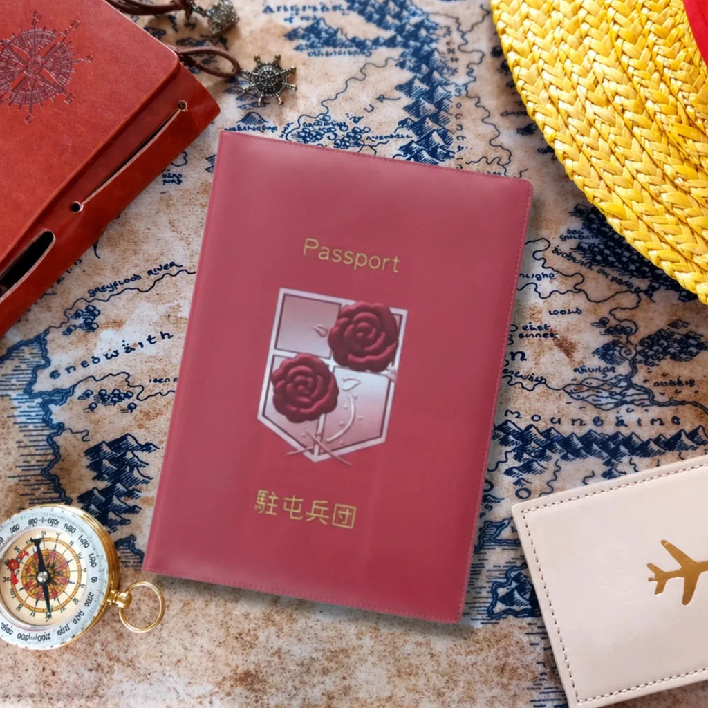 Attack on Titan Garrison Passport Cover – Red