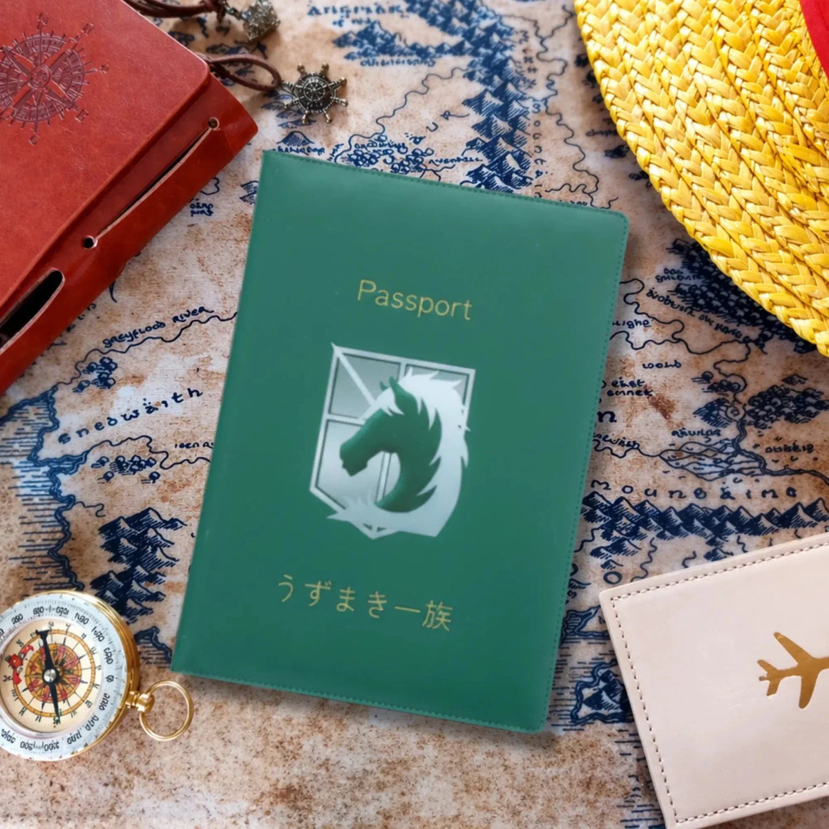 Attack on Titan Military Police Brigade Passport Cover – Green