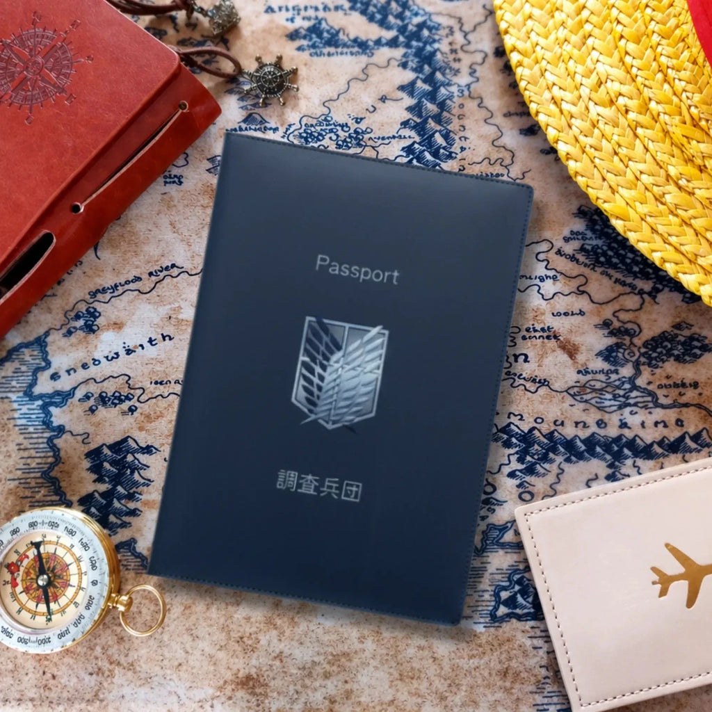 Attack on Titan Survey Corps Passport Cover – Blue