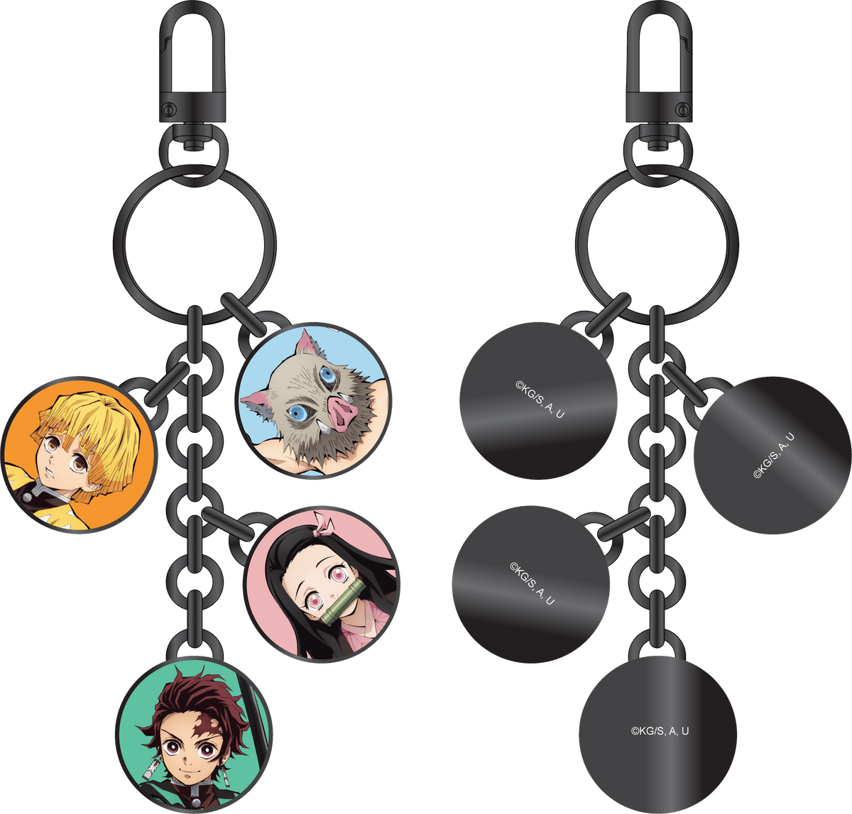 Demon Slayer Multi-Charm Key Chain
