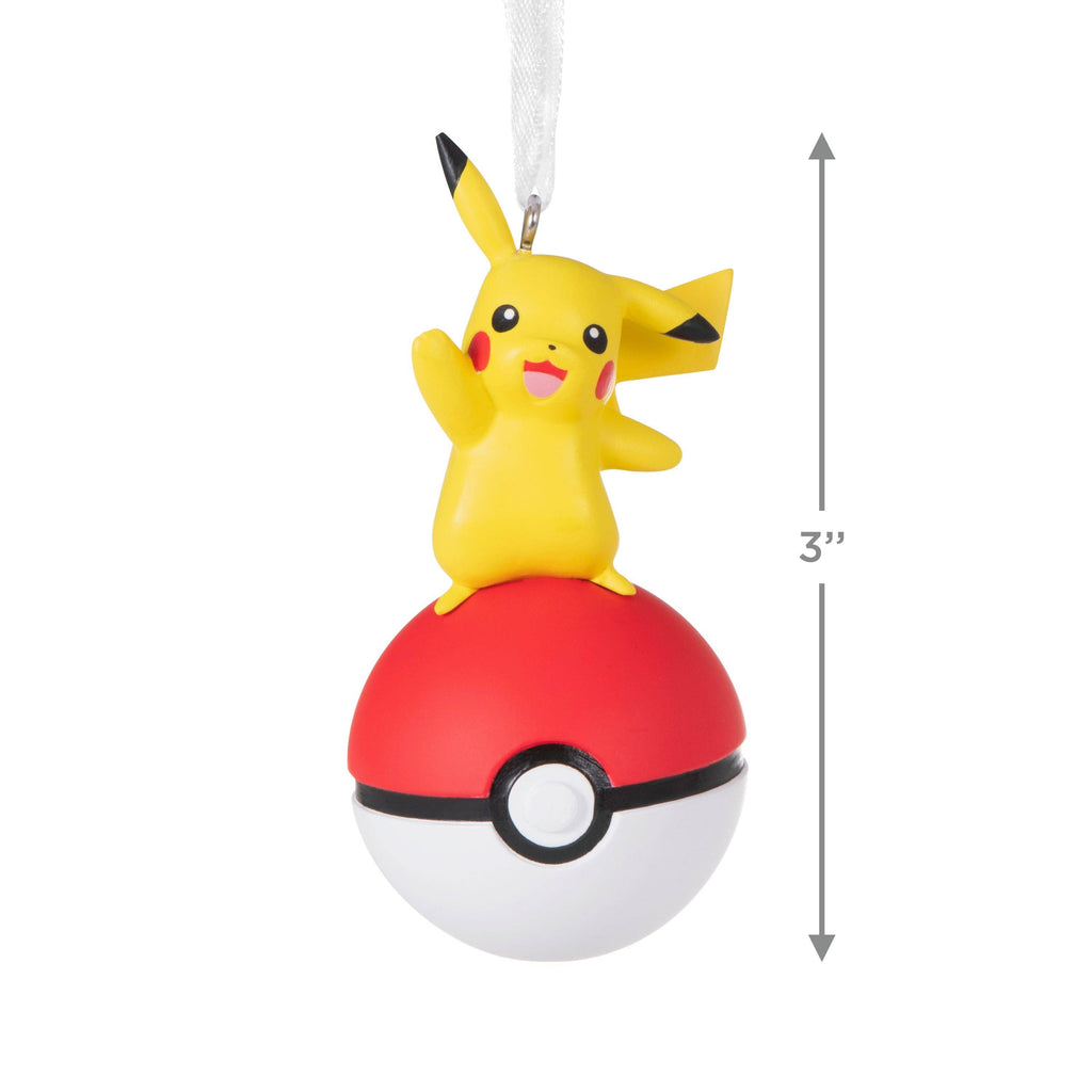 Pokémon Pikachu on Poké Ball Christmas Tree Ornament
