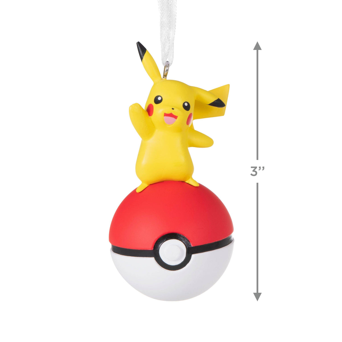 Pokémon Pikachu on Poké Ball Christmas Tree Ornament