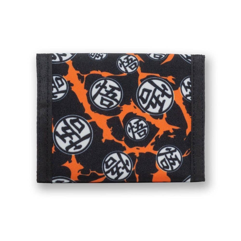 Dragon Ball Z Nylon Trifold Wallet - Bolt Logo