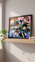 My Hero Academia “Comic Action” Framed Wall Art Print, 30 × 40 cm