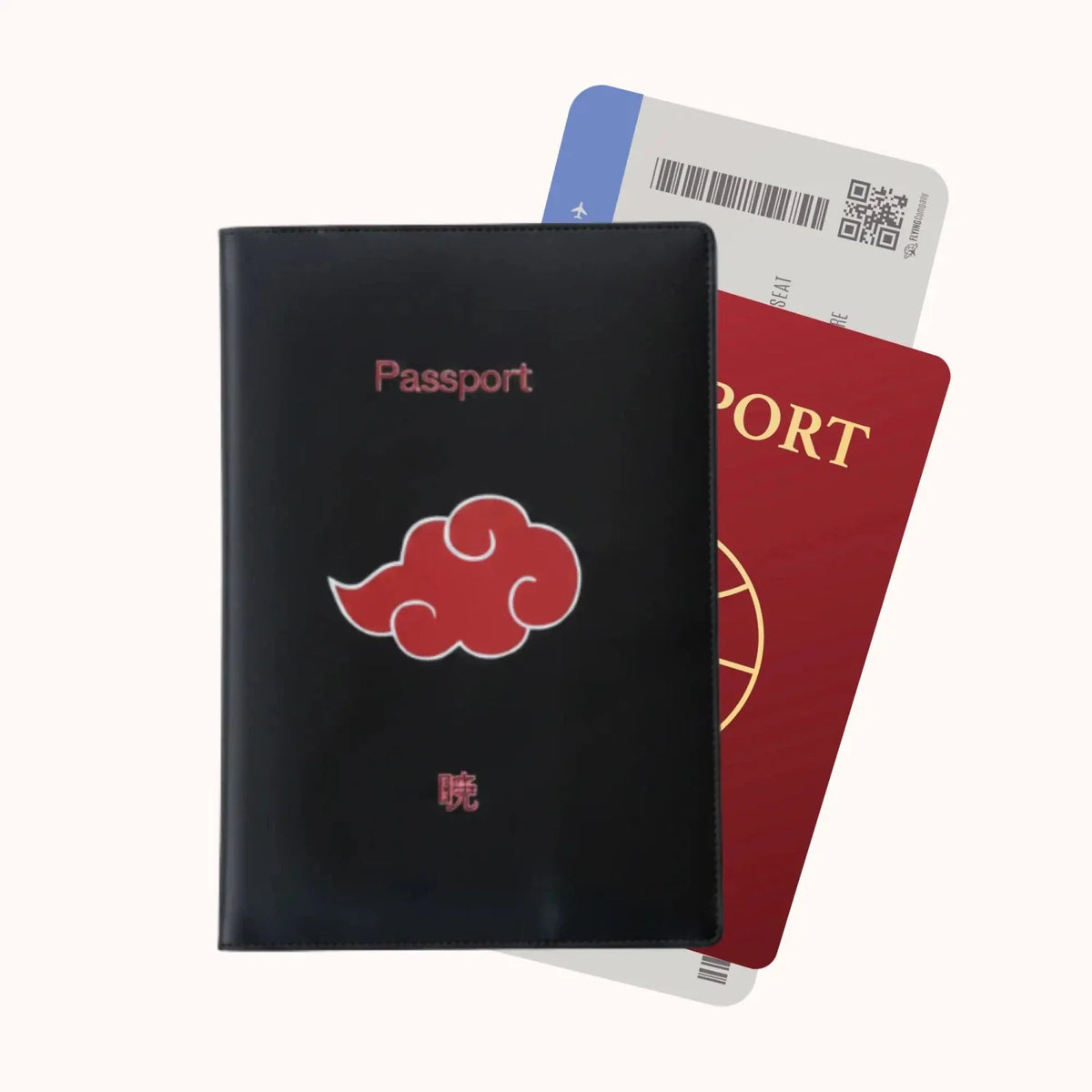 Naruto Akatsuki Passport Cover – Black