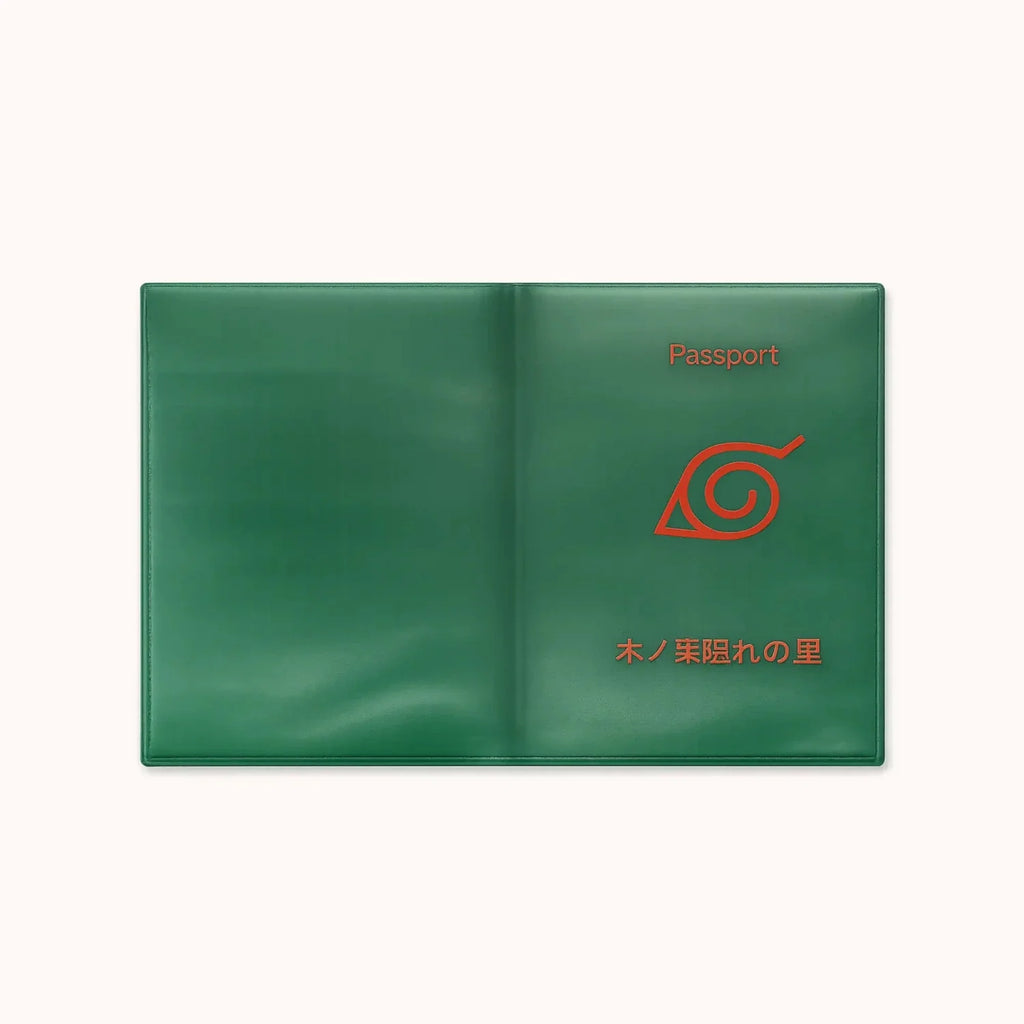 Naruto Hidden Leaf Village Passport Cover – Green