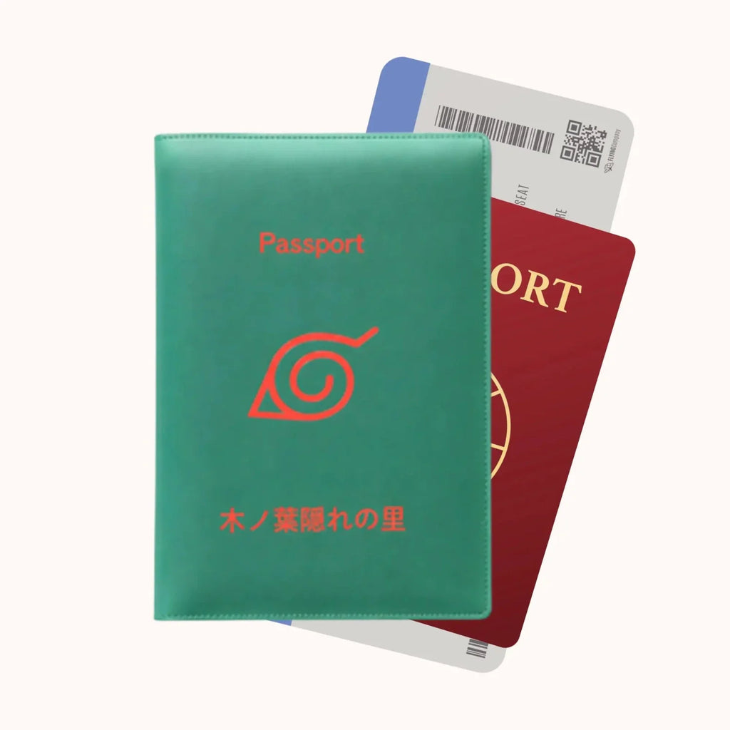 Naruto Hidden Leaf Village Passport Cover – Green