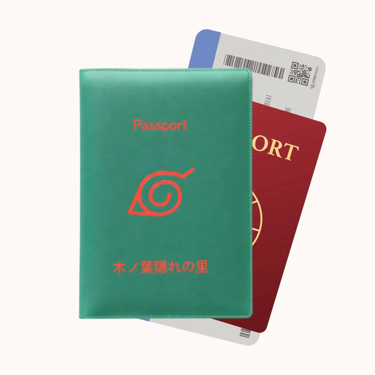 Naruto Hidden Leaf Village Passport Cover – Green