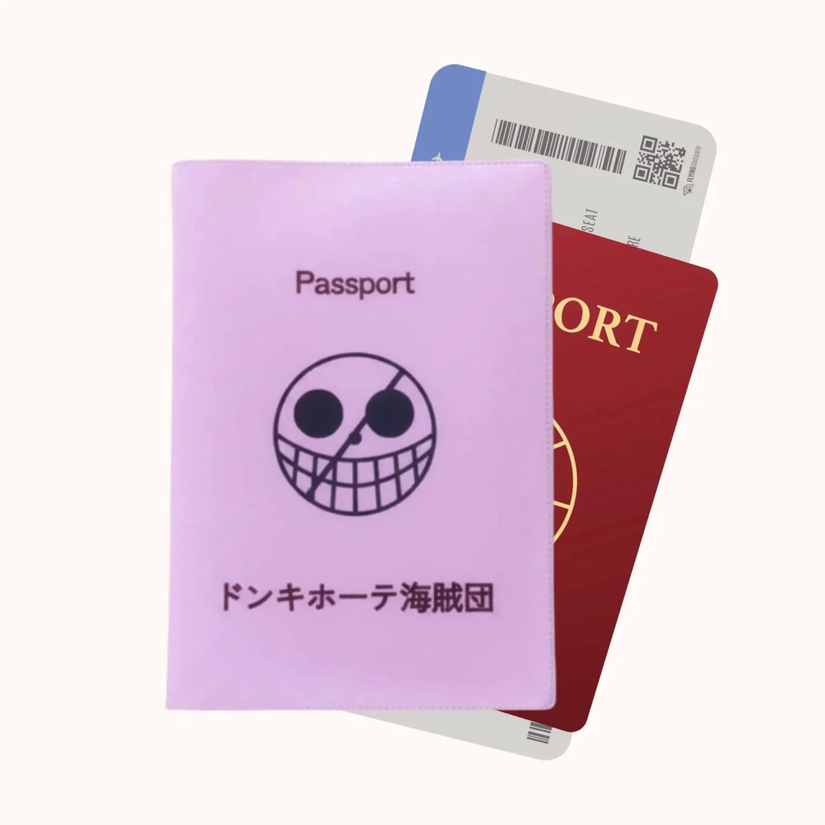 One Piece Donquixote Pirates Passport Cover – Pink