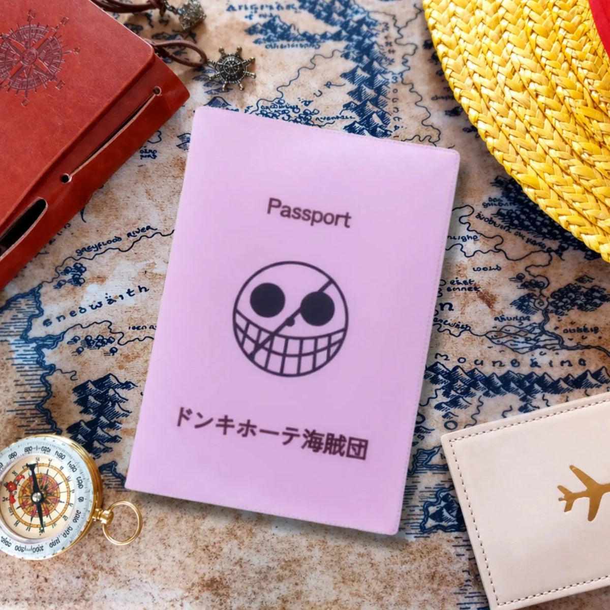 One Piece Donquixote Pirates Passport Cover – Pink