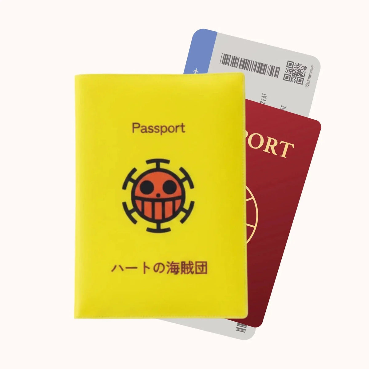 One Piece Heart Pirates Passport Cover – Yellow