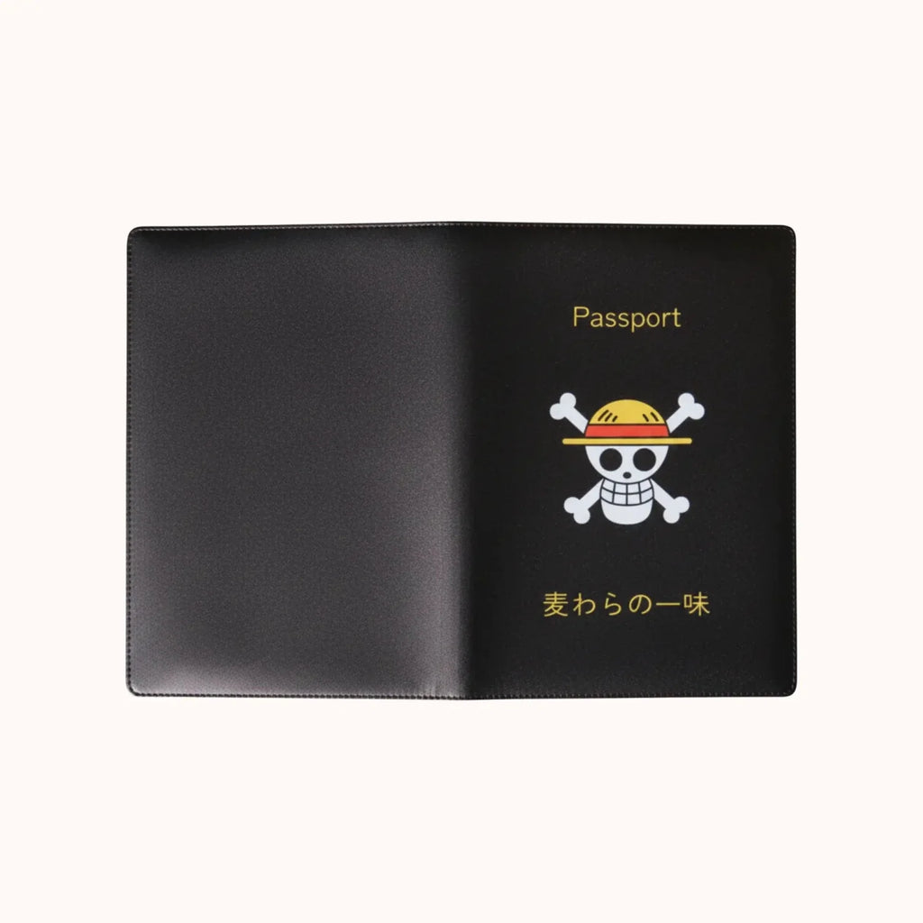 One Piece Straw Hat Pirates Passport Cover – Black