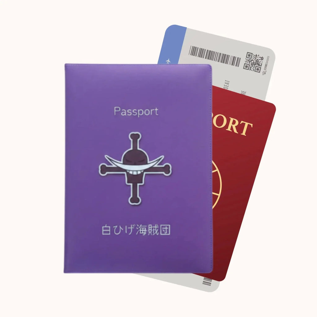 One Piece Whitebeard Pirates Passport Cover – Purple