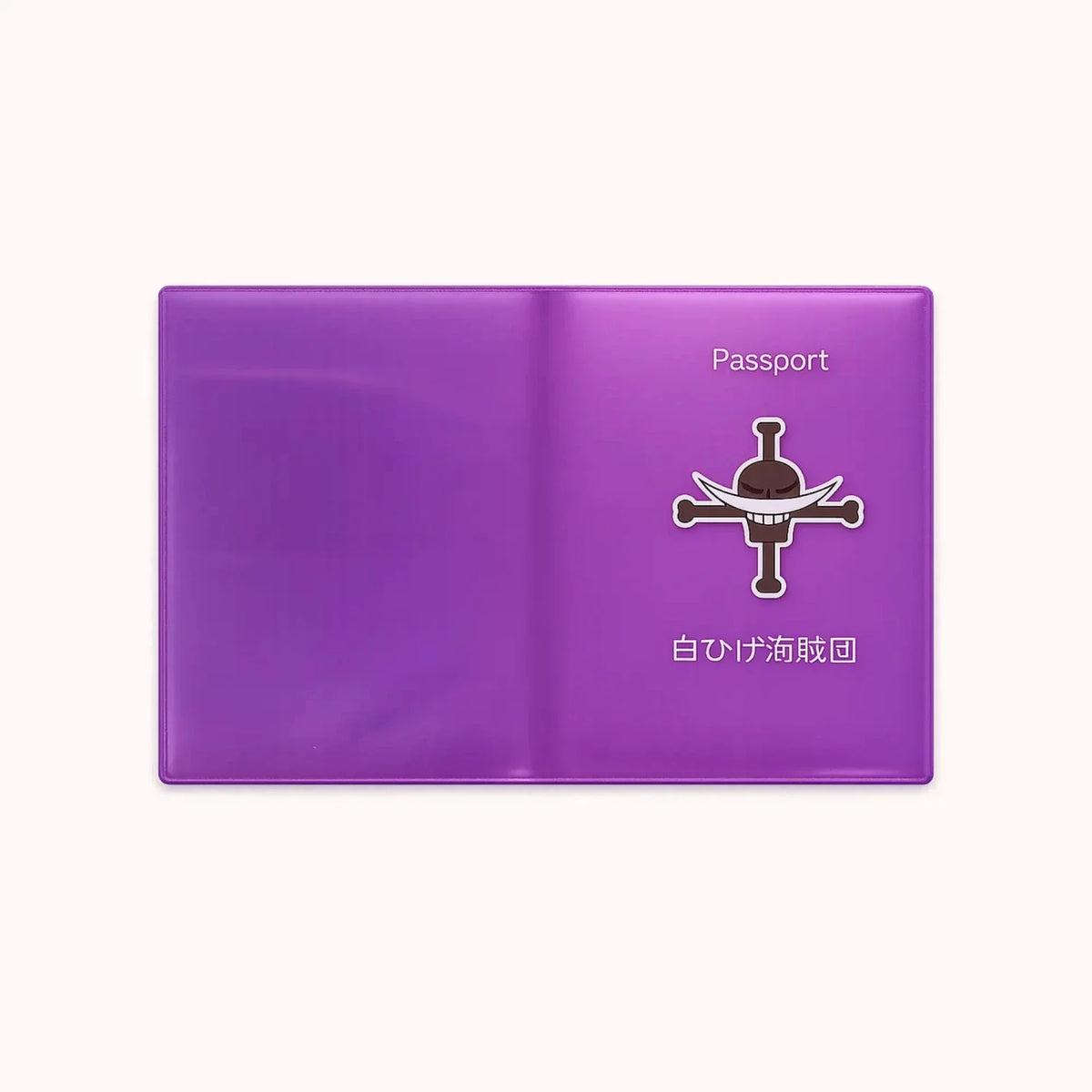 One Piece Whitebeard Pirates Passport Cover – Purple